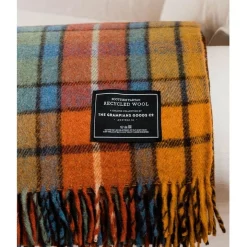 Brand new 🤩 The Grampians Goods Co. Heritage Collection Recycled Wool Scottish Tartan Blanket In Autumn 🔥
