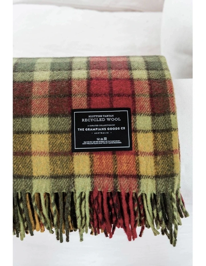 Heritage Collection Recycled Wool Scottish Tartan Blanket in Maple Moss Best Sale ???? The Grampians Goods Co. Heritage Collection Recycled Wool Scottish Tartan Blanket In Maple Moss ???? -Linen House Sales Store unnamed file 1071