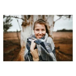 Best Sale ⭐ The Grampians Goods Co. Heritage Collection Recycled Wool Scottish Tartan Blanket In Navy 👏 -Linen House Sales Store unnamed file 1095