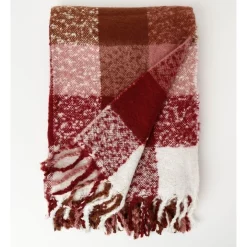 Best deal 🎁 Vue Check Throw In Pink 🛒