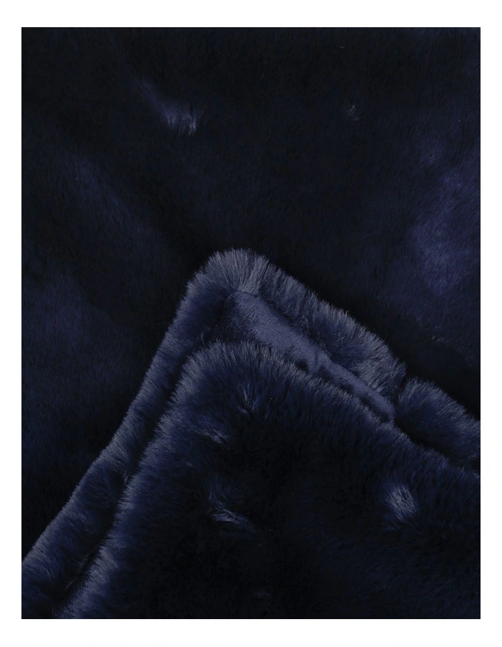 Best Pirce π Heritage Amelie Faux Fur Throw Dark Blue π 4 Best Pirce π Heritage Amelie Faux Fur Throw Dark Blue π - Image 2