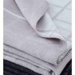 Wholesale ⌛ Calvin Klein Reversible Plaid Logo Throw Anthracite ???? -Linen House Sales Store unnamed file 1119