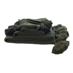 Coupon 🔔 M.M Linen Birch Throw In Olive 🔥