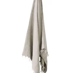 Cheap 🎁 Aura Home Vintage Linen Fringe Throw In Natural 🎁