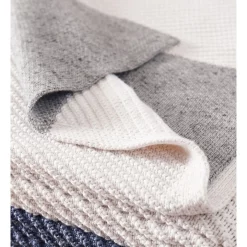 New 🧨 Calvin Klein Chevron Knit Throw Light Grey 🤩 -Linen House Sales Store unnamed file 1144