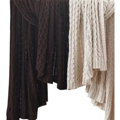 Best Pirce ???? M.M Linen Cable Knit Throw In Coffee ???? -Linen House Sales Store unnamed file 1154