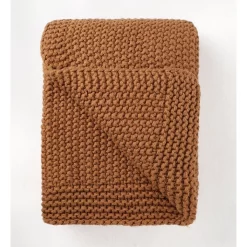 Promo ❤️ Australian House & Garden AH&G Norwood Knitted Throw 130x180 Cm In Brown 🔥