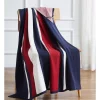 Discount 🎁 Tommy Hilfiger Placed Stripe Throw In Red Multi 🎁 -Linen House Sales Store unnamed file 1177