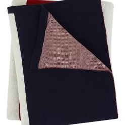 Discount 🎁 Tommy Hilfiger Placed Stripe Throw In Red Multi 🎁 -Linen House Sales Store unnamed file 1179