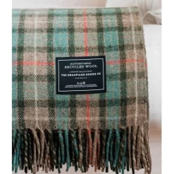 Best deal 🌟 The Grampians Goods Co. Heritage Collection Recycled Wool Scottish Tartan Blanket In Hunter 😍