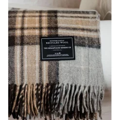 Best Sale ???? The Grampians Goods Co. Heritage Collection Recycled Wool Scottish Tartan Blanket In Winter ????