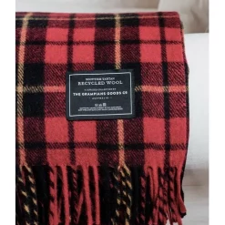 Discount ✔️ The Grampians Goods Co. Heritage Collection Recycled Wool Scottish Tartan Blanket In Rebellion 🔥