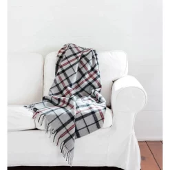 Wholesale ???? The Grampians Goods Co. Heritage Collection Recycled Wool Scottish Tartan Blanket In Grey ???? -Linen House Sales Store unnamed file 1196