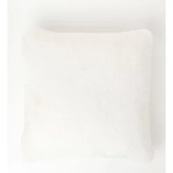 New π Heritage Amelie Fur Cushion In Creme π