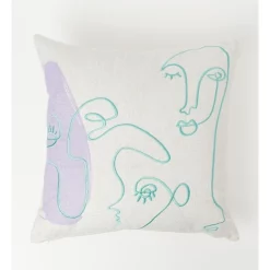 Best Sale ⌛ Vue Line Portrait Cushion 50x50 Cm In Multi ????