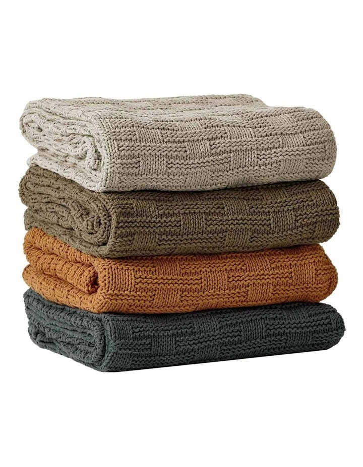 Basket Weave Throw in Bronze New ✨ Aura Home Basket Weave Throw In Bronze ???? -Linen House Sales Store unnamed file 1236