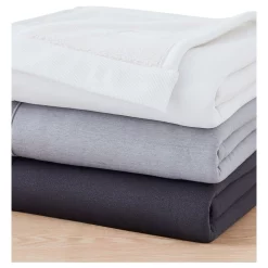 Budget ✔️ Calvin Klein Sherpa Rib Sweatshirt Throw Grey Chalk 🎉 -Linen House Sales Store unnamed file 1249