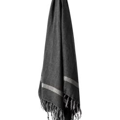 Buy ✔️ Aura Home Herringbone Throw In Charcoal ????
