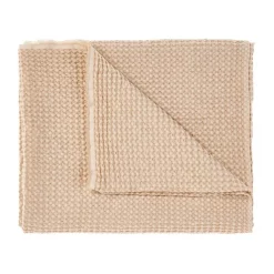 Outlet 🔔 Linen House Saltwater Throw In Pale Peach 😍