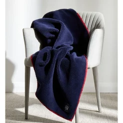 Cheapest 👍 Tommy Hilfiger Textured Throw In Navy 🎁