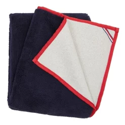 Cheapest 👍 Tommy Hilfiger Textured Throw In Navy 🎁 -Linen House Sales Store unnamed file 1316