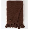 Outlet 💯 Vue Melaky Knitted Throw Chocolate 🔔 -Linen House Sales Store unnamed file 1318