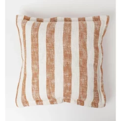 Best Sale 🎉 Australian House & Garden AH&G Gower Striped Cotton Cushion 50x50 Cm In Brown ❤️