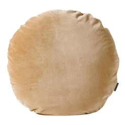 Coupon 👏 Aura Home Luxury Velvet 55cm Round Cushion Cashew 🔥