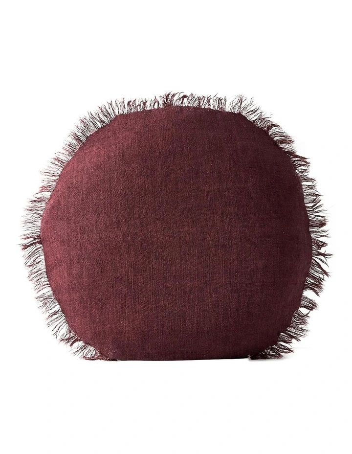 Best Pirce π― Aura Home Vintage Linen Fringe 55cm Round Cushion In Syrah π 3 Best Pirce π― Aura Home Vintage Linen Fringe 55cm Round Cushion In Syrah π
