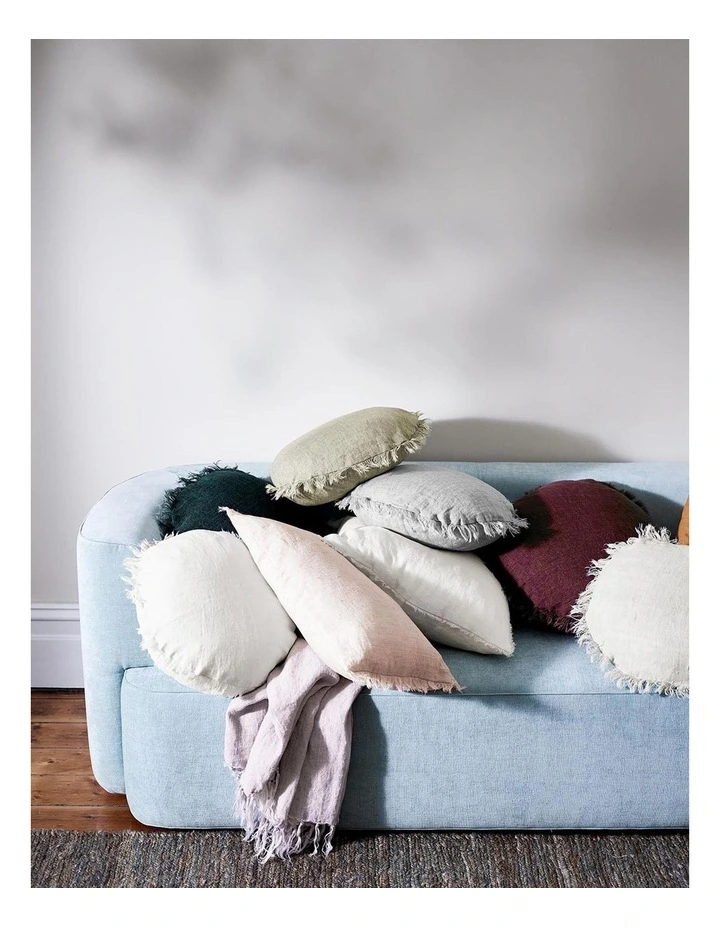 Buy π Aura Home Vintage Linen Fringe Cushion Fennel π€© 4 Buy π Aura Home Vintage Linen Fringe Cushion Fennel π€© - Image 2