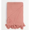 Budget ???? Vue Melaky Knitted Tassel Throw Pink Clay ✨ -Linen House Sales Store unnamed file 193