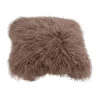 Brand new 🥰 Naturally Sheepskins Long Wool Mongolian Sheepskin Cushion Cover Mocha ⭐