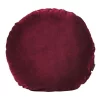 Wholesale 👍 Aura Home Luxury Velvet 55cm Round Cushion Merlot 👍
