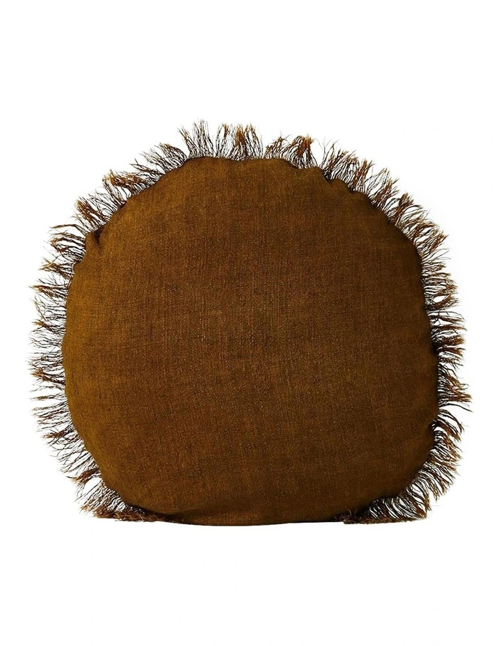 Hot Sale π Aura Home Vintage Linen Fringe Cushion Range In Tobacco π€© 5 Hot Sale π Aura Home Vintage Linen Fringe Cushion Range In Tobacco π€© - Image 3