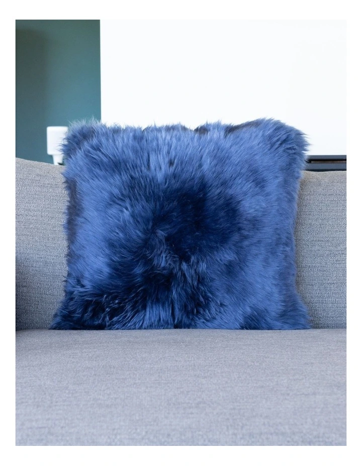Promo π― Naturally Sheepskins New Zealand Sheepskin Cushion Cover In Navy π 5 Promo π― Naturally Sheepskins New Zealand Sheepskin Cushion Cover In Navy π - Image 3