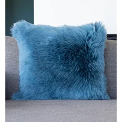 Coupon ???? Naturally Sheepskins New Zealand Sheepskin Cushion Cover In Teal ???? -Linen House Sales Store unnamed file 335