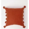 Outlet 🧨 Vue Monarch Tassled Cushion 50x50 Cm In Terracotta 🎉
