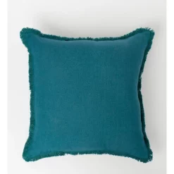 Wholesale ⭐ Australian House & Garden Boardwalk Linen Frayed Edge Cushion 50x50cm In Blue 💯