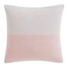 Best Sale 🧨 Calvin Klein Colourblock Rib Logo Cushion In Pale Pink/White ❤️ -Linen House Sales Store unnamed file 419