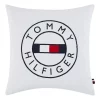 Wholesale ???? Tommy Hilfiger Circle Flag Cushion In White ????