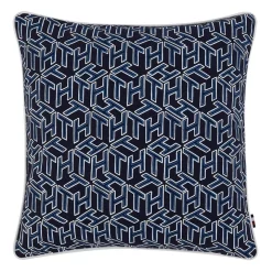 Deals 🎉 Tommy Hilfiger Island Monogram Cushion In Navy 🛒