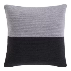 Coupon 🛒 Calvin Klein Colourblock Rib Logo Cushion In Grey/Black 😀