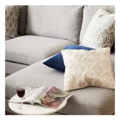 Promo ✨ Koala Living Ivory Lurex Cushion In Champagne ⭐ -Linen House Sales Store unnamed file 555