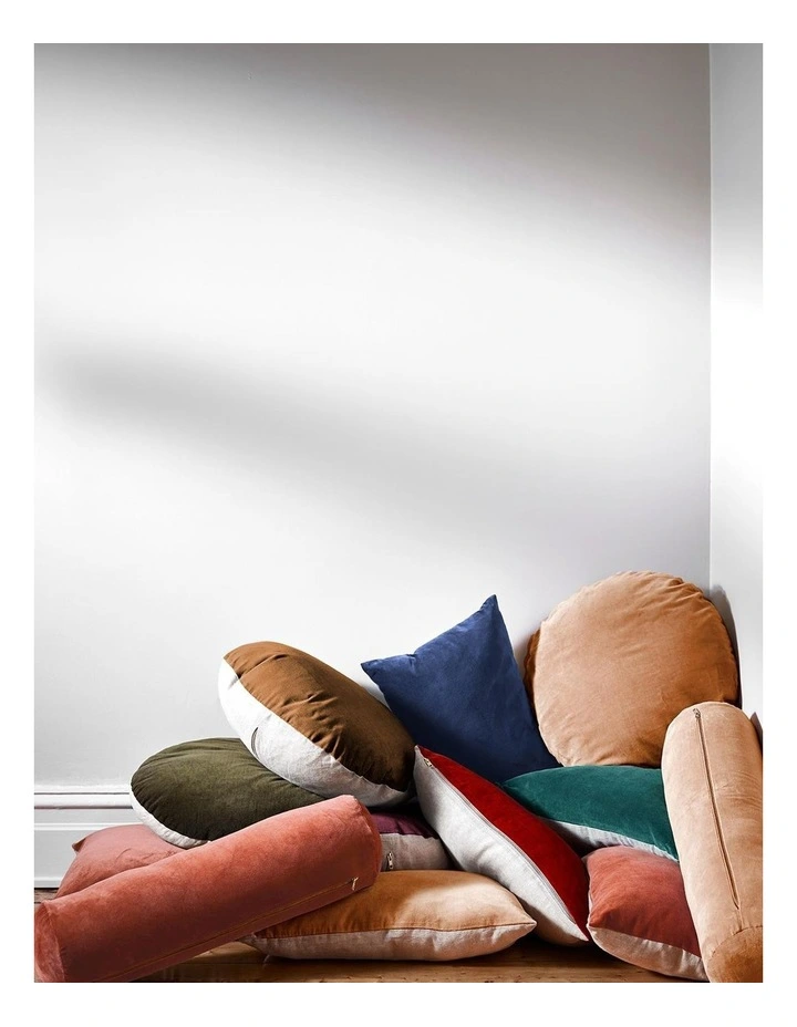 Luxury Velvet Bolster Cushion Cashew Budget ???? Aura Home Luxury Velvet Bolster Cushion Cashew ???? -Linen House Sales Store unnamed file 598