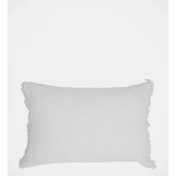 Best Pirce 🌟 Australian House & Garden Coachwood Ribbed Cotton With Fringe Cushion Off-White ⭐
