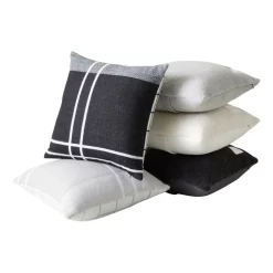 Discount 🤩 Calvin Klein Reversible Plaid Logo Pillow In Pale Grey 🥰 -Linen House Sales Store unnamed file 640
