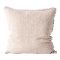 New 🌟 Aura Home Vintage Linen Fringe Cushion In Shell 💯