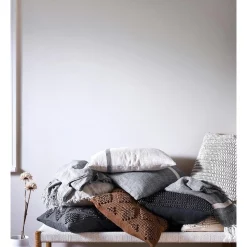 Flash Sale ✨ Aura Home Herringbone Rectangle Cushion In Charcoal ???? -Linen House Sales Store unnamed file 903