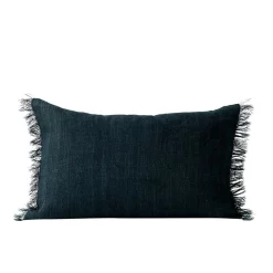 Cheapest ???? Aura Home Vintage Linen Fringe Rectangle Cushion In Slate ✨