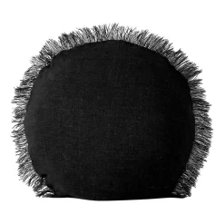 Brand new ⭐ Aura Home Vintage Linen Fringe Cushion Range Black ⌛ -Linen House Sales Store unnamed file 910